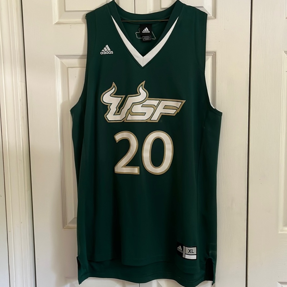 Adidas University South Florida USF basketball jersey XL